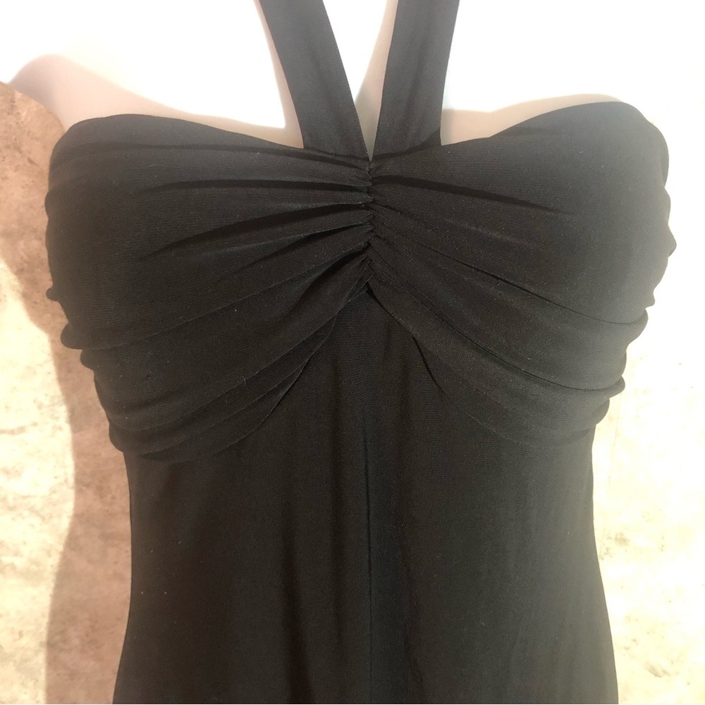B. Darlin Strapless Laced Hem Black Dress - Picture 3 of 12